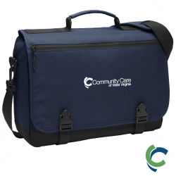 "COMMUNITY CARE OF WV" EMBROIDERED MESSENGER BRIEF CASE