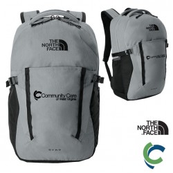 "COMMUNITY CARE OF WV" EMBROIDERED The North Face® Dyno Backpack (Mid Grey Dark Heather/ TNF Black)