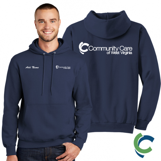 "COMMUNITY CARE OF WV" PRINTED HOODED SWEATSHIRT