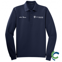 "COMMUNITY CARE OF WV" EMBROIDERED LONG SLEEVE POLO