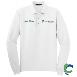 "COMMUNITY CARE OF WV" EMBROIDERED LONG SLEEVE POLO