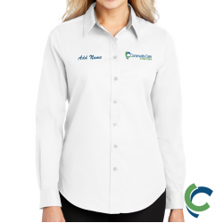 "COMMUNITY CARE OF WV" EMBROIDERED LADIES LONG SLEEVE BUTTON UP