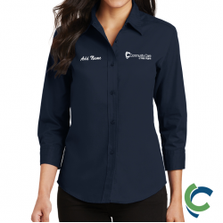 "COMMUNITY CARE OF WV" EMBROIDERED LADIES LONG SLEEVE BUTTON UP