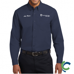 "COMMUNITY CARE OF WV" EMBROIDERED LONG SLEEVE BUTTON UP