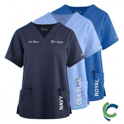 "OPTIONS FOR PROVIDERS" Butter-Soft Originals Women's 2-Pocket V-Neck Scrub Top