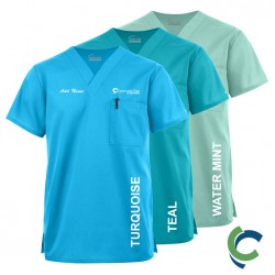 "OPTIONS FOR NURSING ASSISTANTS" Butter-Soft Originals Unisex 2-Pocket V-Neck Scrub Top