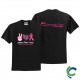 "BREAST CANCER AWARENESS - CCWV" PRINTED BLACK TSHIRT