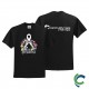 "LUNG CANCER AWARENESS - CCWV" PRINTED BLACK TSHIRT