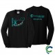 "ADDICTION AWARENESS - CCWV" PRINTED BLACK LONG SLEEVE TSHIRT