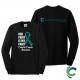 "CERVICAL CANCER AWARENESS - CCWV" PRINTED BLACK LONG SLEEVE TSHIRT