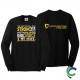 "CHILDHOOD CANCER AWARENESS - CCWV" PRINTED BLACK LONG SLEEVE TSHIRT