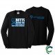 "COLON CANCER AWARENESS - CCWV" PRINTED BLACK LONG SLEEVE TSHIRT