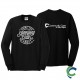 "DENTAL - CCWV" PRINTED BLACK LONG SLEEVE TSHIRT