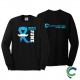 "MEN'S HEALTH - CCWV" PRINTED BLACK LONG SLEEVE TSHIRT