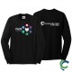 "PAIN AWARENESS - CCWV" PRINTED BLACK LONG SLEEVE TSHIRT