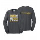"CHILDHOOD CANCER AWARENESS - CCWV" PRINTED CHARCOAL LONG SLEEVE TSHIRT