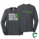 "MENTAL HEALTH AWARENESS - CCWV" PRINTED CHARCOAL LONG SLEEVE TSHIRT