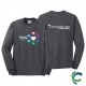 "PAIN AWARENESS - CCWV" PRINTED CHARCOAL LONG SLEEVE TSHIRT