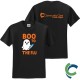 "BOO TO THE FLU - CCWV" PRINTED BLACK TSHIRT