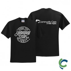 "DENTAL - CCWV" PRINTED BLACK TSHIRT