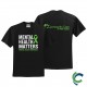 "MENTAL HEALTH AWARENESS - CCWV" PRINTED BLACK TSHIRT