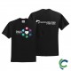 "PAIN AWARENESS - CCWV" PRINTED BLACK TSHIRT