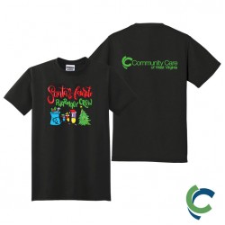 "SANTA'S FAVORITE PHARMACY CREW - CCWV" PRINTED TSHIRT