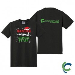 "SANTA'S MERRIEST - CCWV" PRINTED TSHIRT
