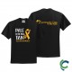 "SKIN CANCER AWARENESS - CCWV" PRINTED BLACK TSHIRT