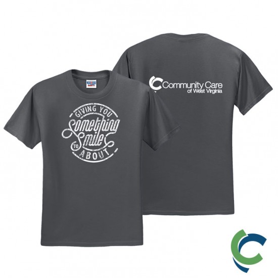 "DENTAL - CCWV" PRINTED CHARCOAL TSHIRT