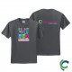 "FLU SHOT - CCWV" PRINTED CHARCOAL TSHIRT