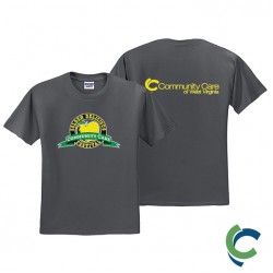 "GOLDEN DELICIOUS FESTIVAL - CCWV" PRINTED CHARCOAL TSHIRT