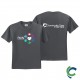 "PAIN AWARENESS - CCWV" PRINTED CHARCOAL TSHIRT
