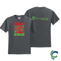 "STRAWBERRY FESTIVAL - CCWV" PRINTED CHARCOAL TSHIRT