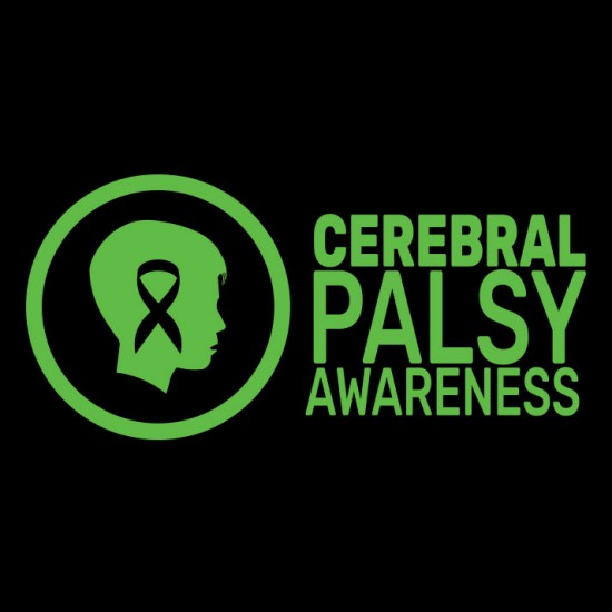 "CEREBRAL PALSY AWARENESS - CCWV" PRINTED BLACK TSHIRT