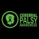 "CEREBRAL PALSY AWARENESS - CCWV" PRINTED BLACK TSHIRT