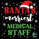 "SANTA'S MERRIEST - CCWV" PRINTED CREW NECK SWEATSHIRT