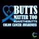"COLON CANCER AWARENESS - CCWV" PRINTED BLACK LONG SLEEVE TSHIRT