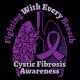 "CYSTIC FIBROSIS AWARENESS - CCWV" PRINTED CHARCOAL TSHIRT
