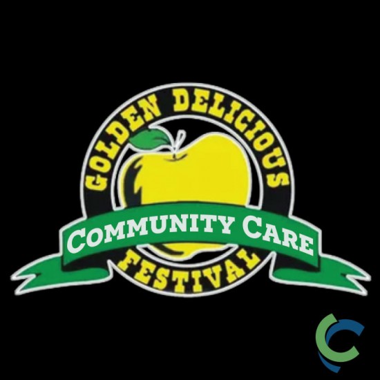 "GOLDEN DELICIOUS FESTIVAL - CCWV" PRINTED CHARCOAL TSHIRT