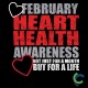 "HEART HEALTH AWARENESS - CCWV" PRINTED CHARCOAL HOODED SWEATSHIRT