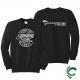 "DENTAL - CCWV" PRINTED BLACK CREW NECK SWEATSHIRT