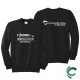 "IMMUNIZATION AWARENESS - CCWV" PRINTED BLACK CREW NECK SWEATSHIRT