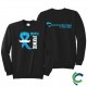 "MEN'S HEALTH - CCWV" PRINTED BLACK CREW NECK SWEATSHIRT