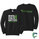 "MENTAL HEALTH AWARENESS - CCWV" PRINTED BLACK CREW NECK SWEATSHIRT