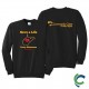"CARRY NALOXONE - CCWV" PRINTED BLACK CREW NECK SWEATSHIRT