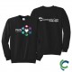 "PAIN AWARENESS - CCWV" PRINTED BLACK CREW NECK SWEATSHIRT
