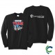 "PHARMACY - CCWV" PRINTED BLACK CREW NECK SWEATSHIRT