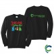 "SANTA'S FAVORITE PHARMACY CREW - CCWV" PRINTED CREW NECK SWEATSHIRT