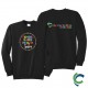 "SCHOOL BASED HEALTH TEAM - CCWV" PRINTED BLACK CREW NECK SWEATSHIRT